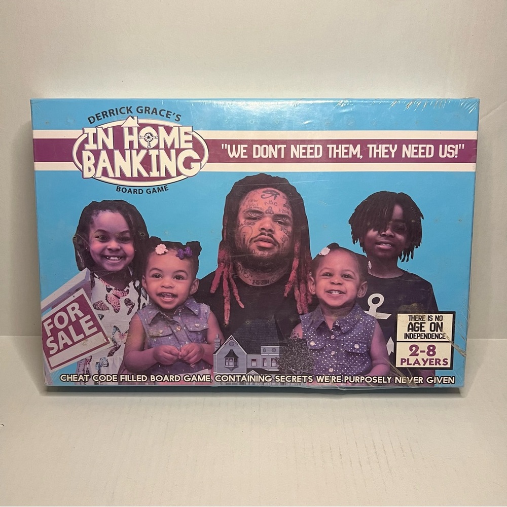 Brand New Factory Sealed Derrick Grace's In Home Banking Board Game, Edition 1